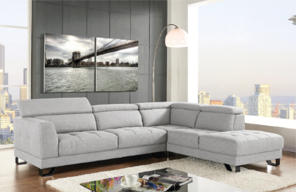 Sfeerbeeld sofa Evita - grijs